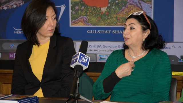 Tajik author Gulsifat Shahidi