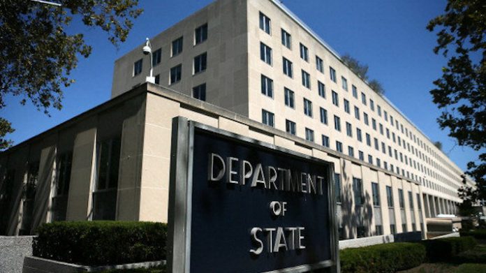 Flags Flown At Half Staff At The State Department After Ambassador Killed In Libya